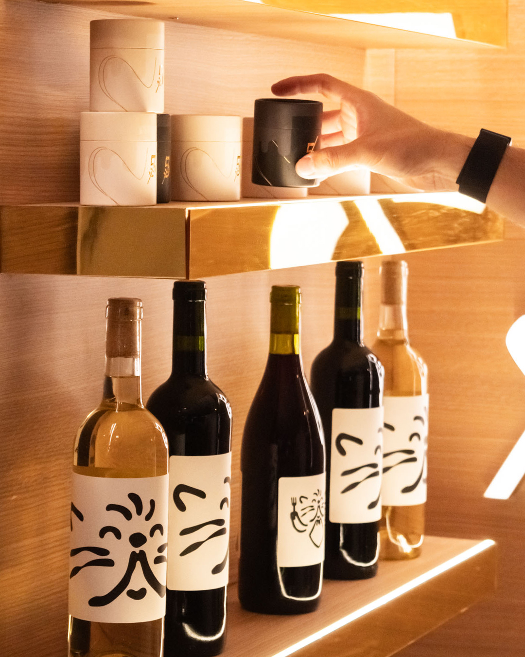 Estante de botellas